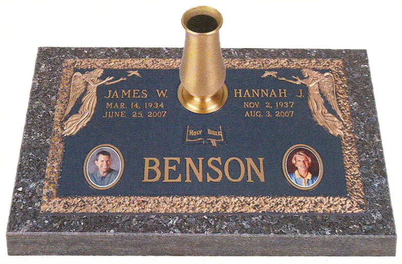 Burleson Monuments, Double Interment Grave Marker Designs, www.burlesonmonuments.com